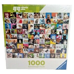 Ravensburger 99 CUTE CATS 1000 Piece Jigsaw Puzzle NEW SEALED